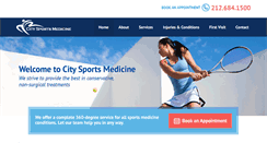 Desktop Screenshot of citysportsmedicine.com